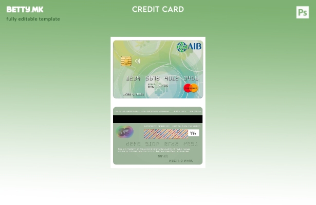 Модерен стил Авганистан Шаблон за мастер картички на меѓународна банка